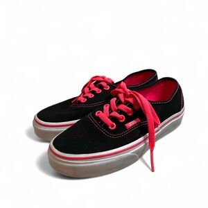 Vans Black and Pink Athletic Shoes